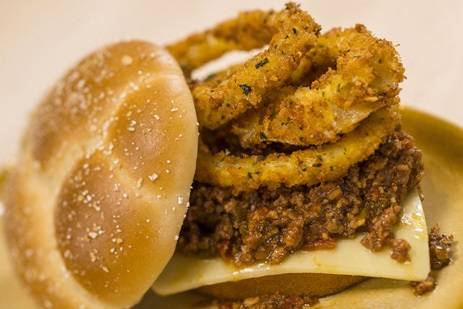 Sloppy Joes With Onion Rings
