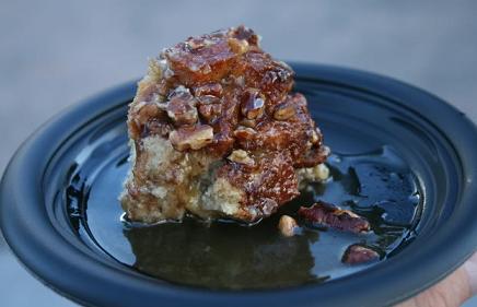 Praline Bread Pudding with Bourbon Caramel Sauce