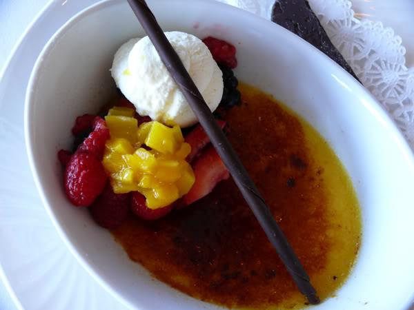 Tropical Fruit Creme Brulee