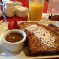 Banana Bread French Toast With Bananas Foster Sauce