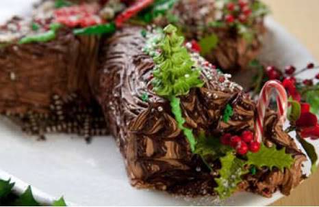 Chocolate and Coffee Yule Log