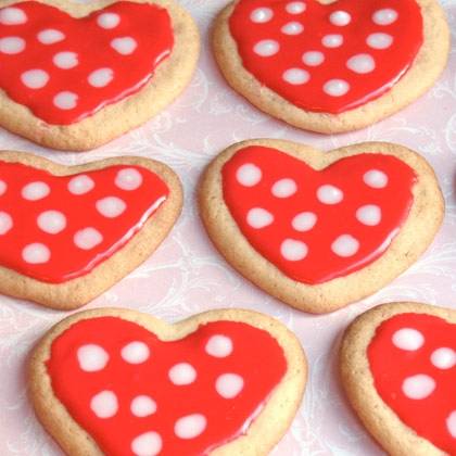 Minnie Mouse Polka Dot Cookies