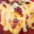 Orange Cranberry Bread Pudding With Vanilla Sauce