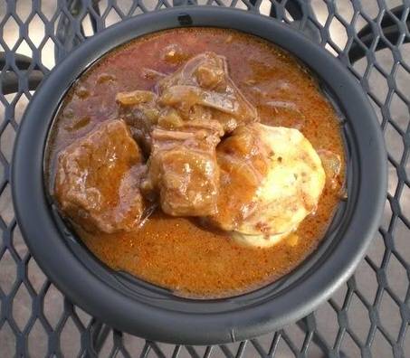 Paprika Beef Stew With Bacon Dumplings