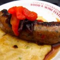 Spicy Sausage With Creamy Sweet Corn Polenta