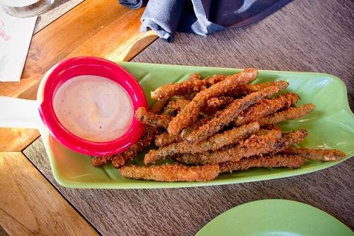 Panko Crusted Chinese Long Beans