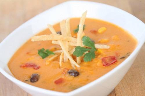 Cheesy Enchilada Soup