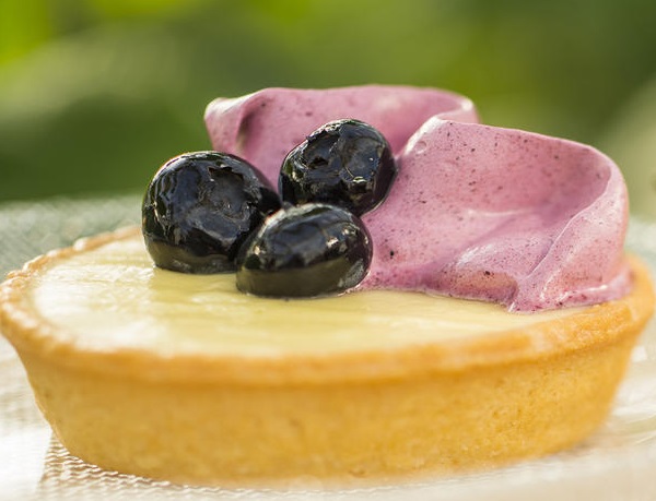 Blueberry Lemon Curd Tarts