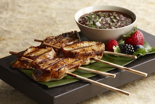 Mixed Berry Barbecue Chicken Skewers