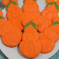 Mickey Mouse Pumpkin Cookies