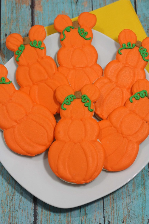 Mickey Mouse Pumpkin Cookies