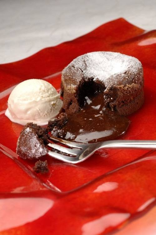 Warm Chocolate Pudding with Kerrygold Irish Cream Liqueur Custard