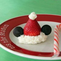 Mickey Strawberry Santa Hats