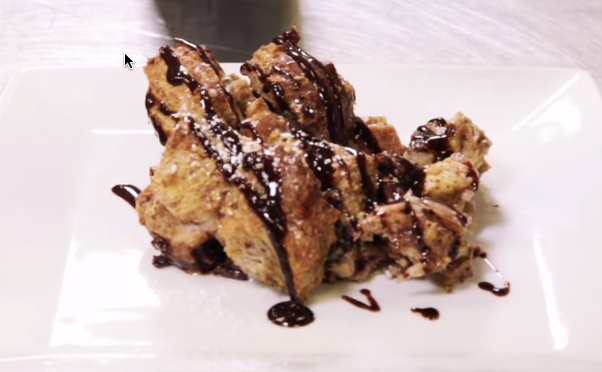 Chocolate Peanut Butter and Banana French Toast