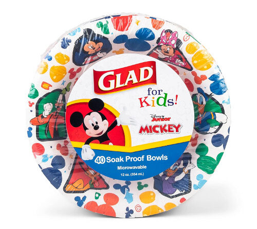 Glad Disney Mickey And Friends Paper Bowls